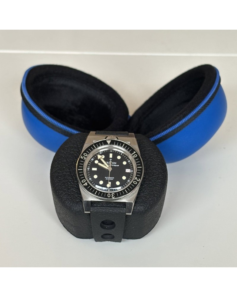 Watch case for one watch Blue