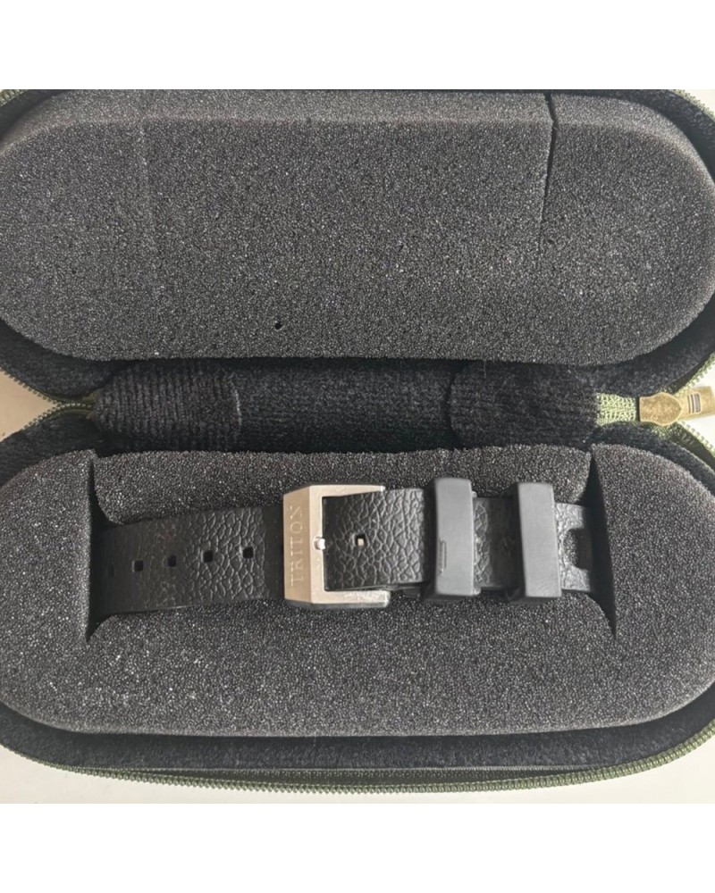 Travel watch case for 2 watches grey