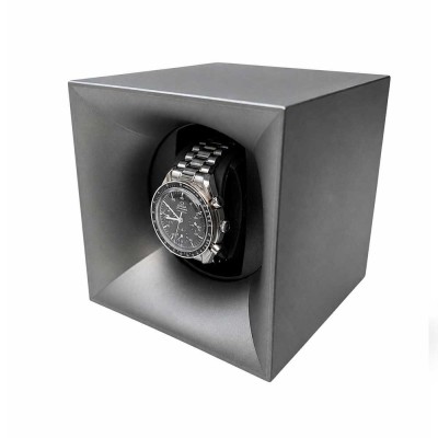 Automatic Watch Winder Startbox Silver Grey | Swiss Kubik