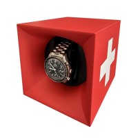 Automatic Watch Winder Startbox Swiss Flag | Swiss Kubik