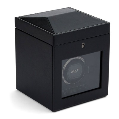 Boîte remontoir montre Wolf British Racing noir