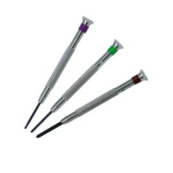 Set of 3 cross screwdrivers for watchmakers