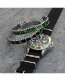 Bracelet Speedometer Official Vert et Inox Poli