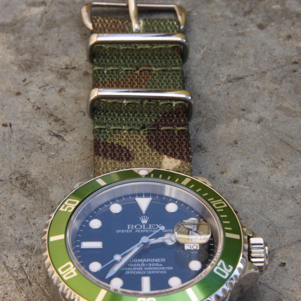 bracelet nato kaki rolex verte