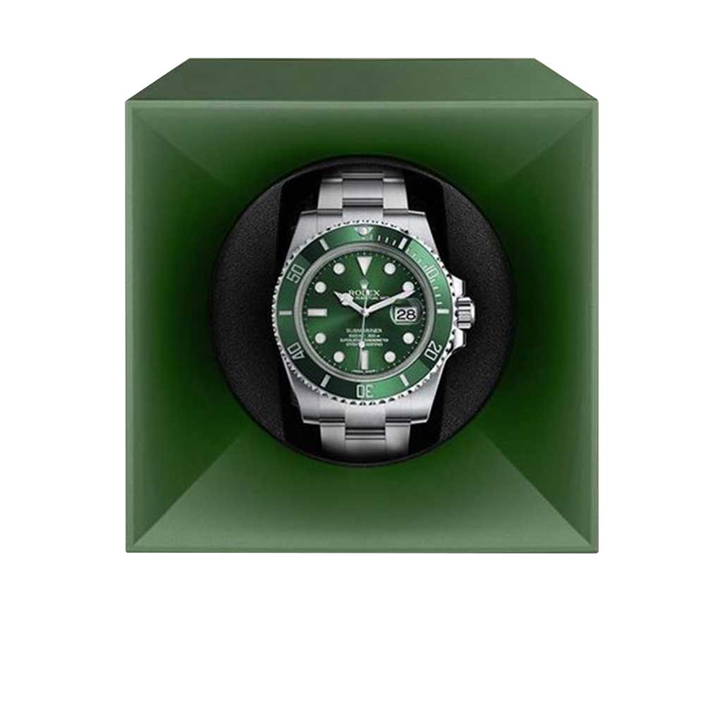 swiss kubik startbox green watch winder