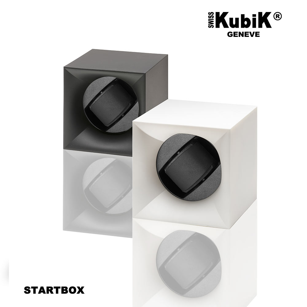 swiss kubik startbox white watch winder