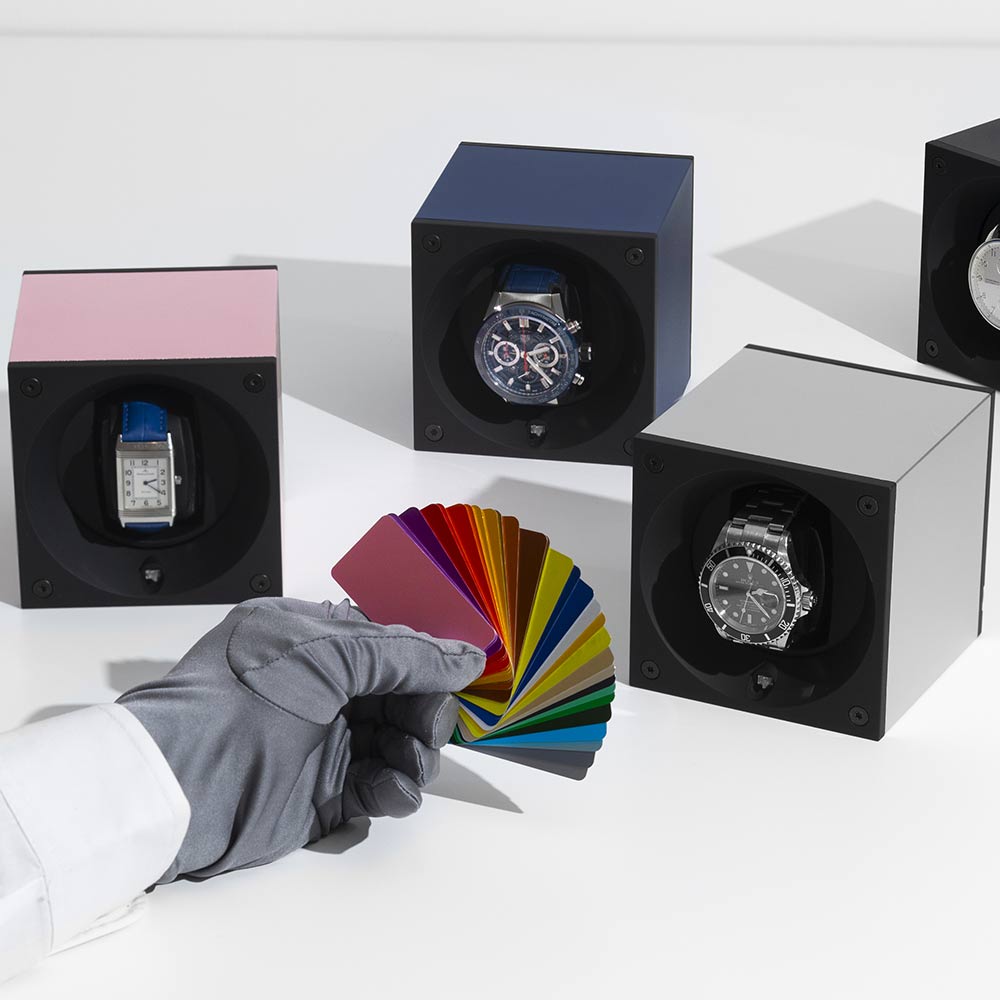 swiss kubik masterbox aluminium watch winder
